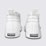 Sneakers montantes en toile - Blanches