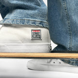 Sneakers montantes en toile - Blanches