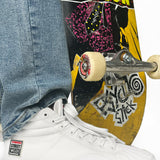 Sneakers montantes en toile - Blanches