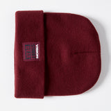 Tuque à revers avec écusson large à logo- Moutarde