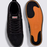 Souliers de Skate Tige Hautes en Cuir Suédé - Noir