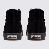 Souliers de Skate Tige Hautes en Cuir Suédé - Noir