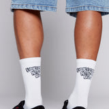 Chaussettes de sport avec logo, paquet de 6 paires - IVOIRE