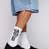 Chaussettes de sport avec logo, paquet de 6 paires - IVOIRE