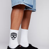 Chaussettes de sport avec logo, paquet de 6 paires - IVOIRE