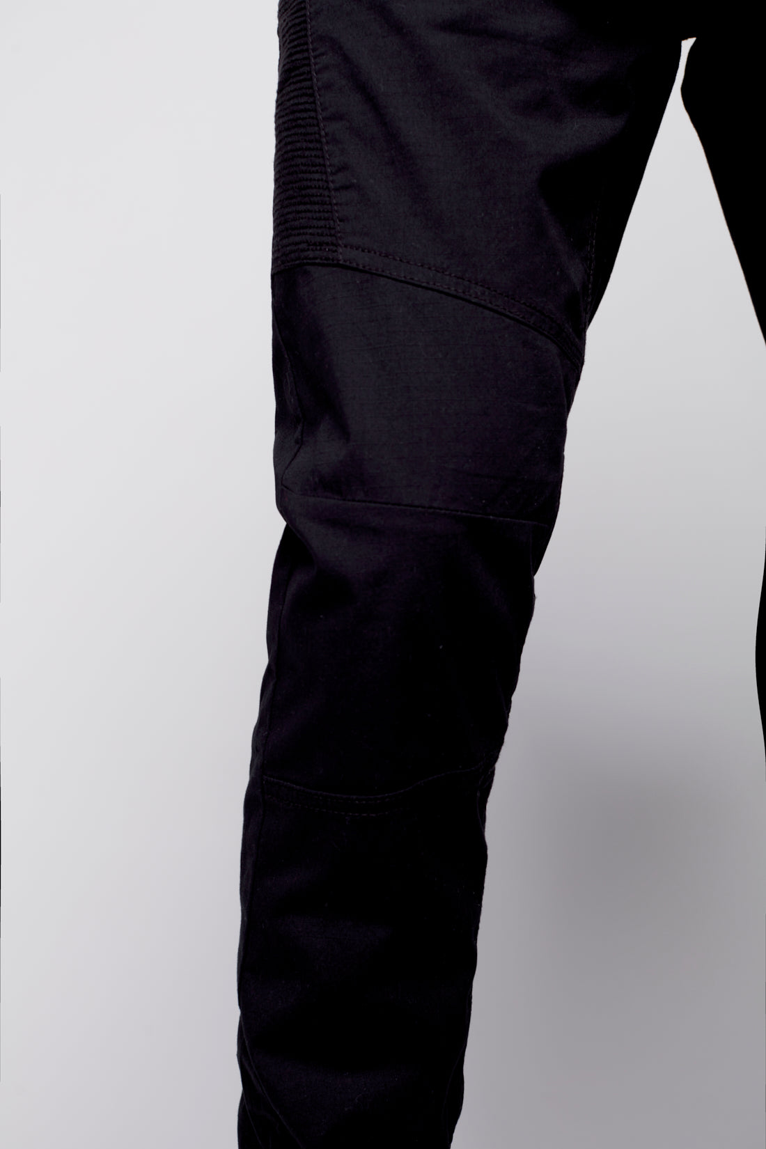 HENDRIX - 5 Pocket Moto Stitch Jogger - Black - DENIM SOCIETY™