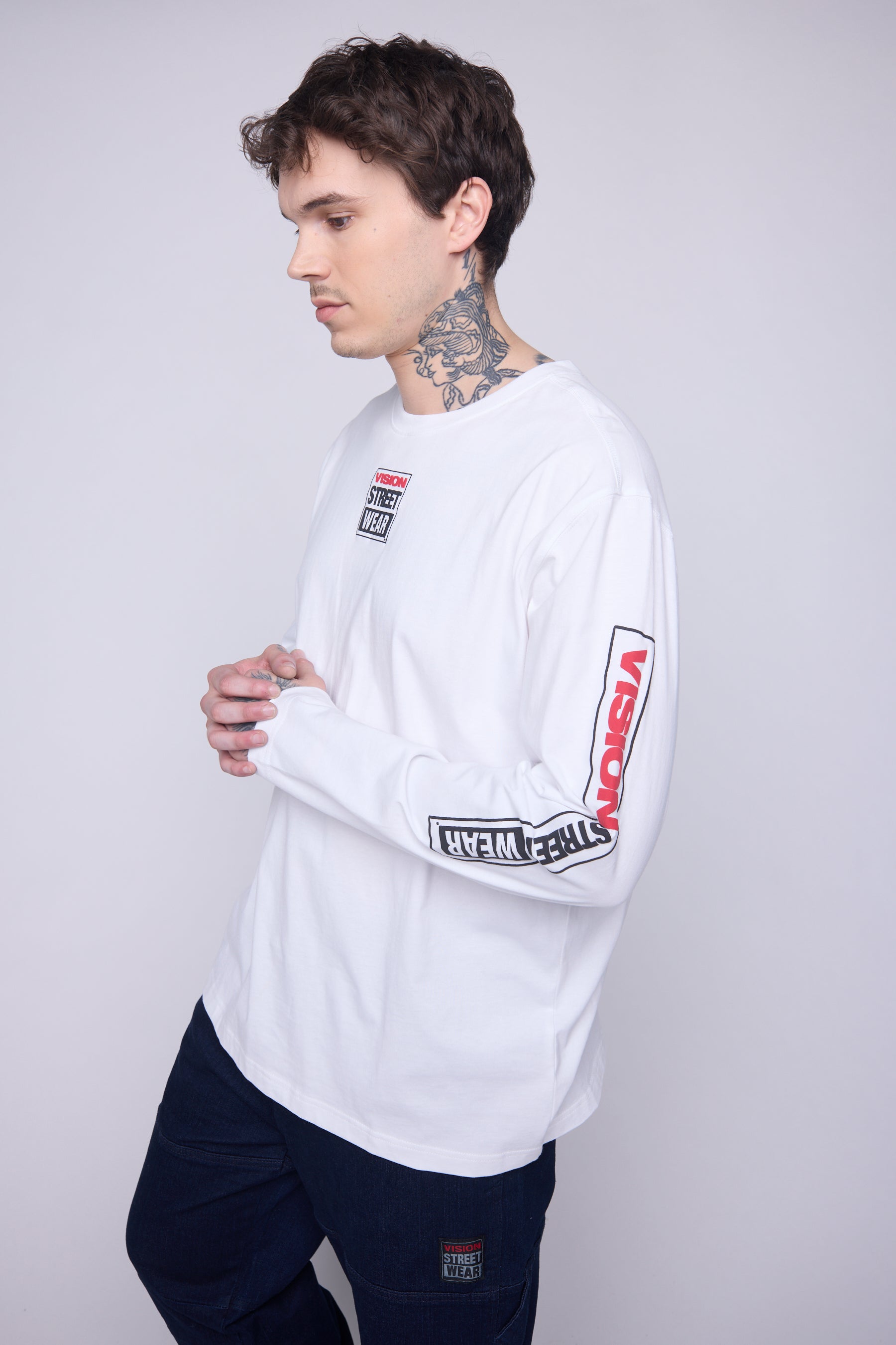 Vision Street Wear Puffy Print T-Shirt Ivory