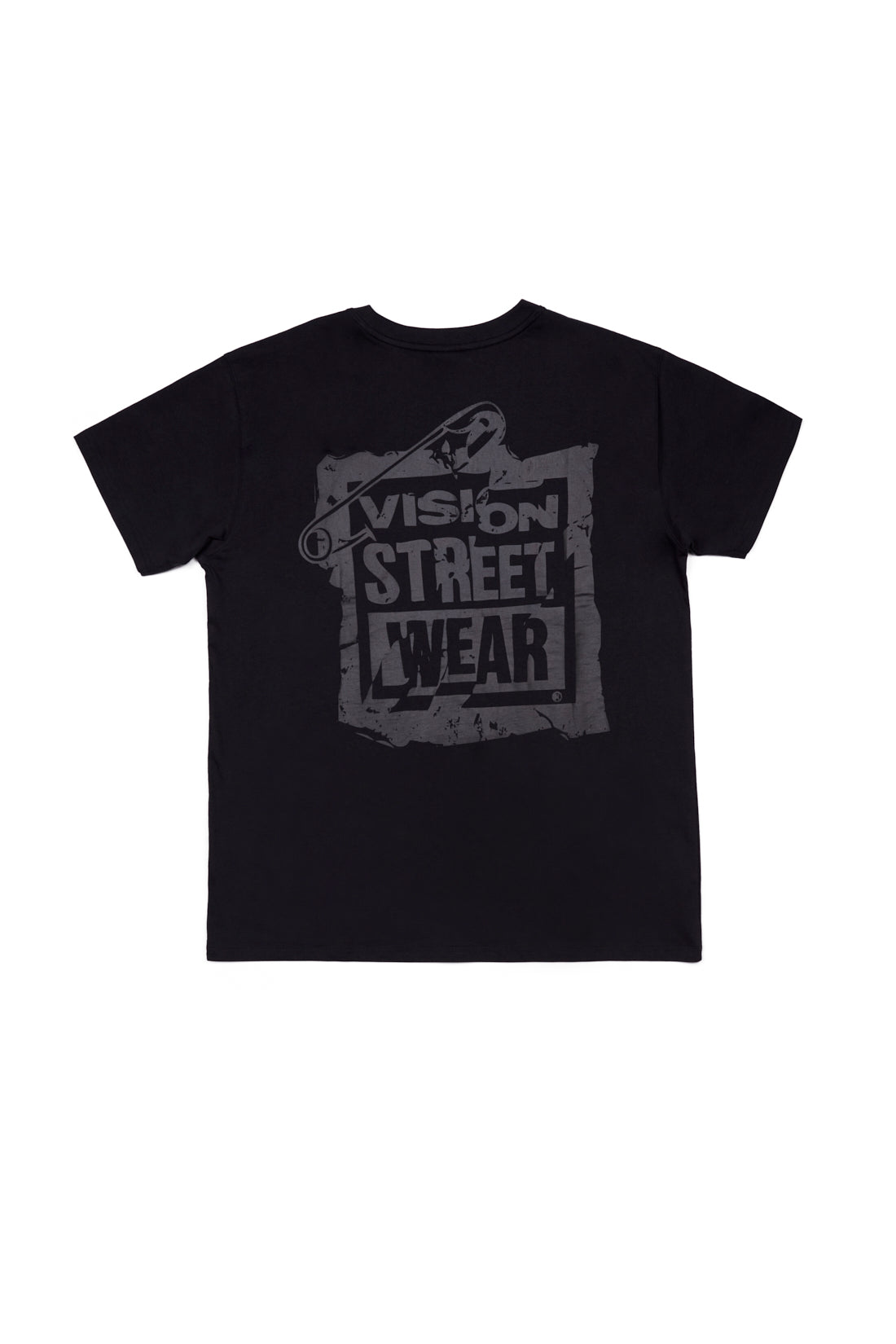 Vision Street Wear Safety Pin Logo T-Shirt Black