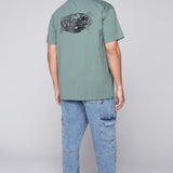 GELFAND - Pantalon cargo coupe ample avec ourlets ajustables - Denim Pierre Foncé