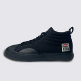 Sneakers montantes en toile - noires
