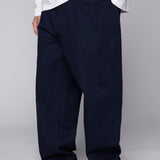 BOYCHIK - Pantalon 5-poches coupe ample - Denim Bleu Noir