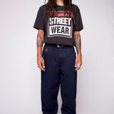 BOYCHIK - Pantalon 5-poches coupe ample - Denim Indigo