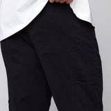 DORFMAN - Pantalon de menuisier coupe ample - Sergé Noir