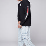 GELFAND - Pantalon cargo coupe ample avec ourlets ajustables - Denim Bleu Pâle