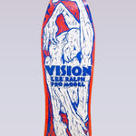 Lee Ralph - Modern Concave Skateboard - 10.25"X30.75" - Red Stain/White