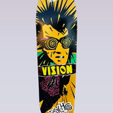 Psycho Stick - Modern Shaped Skateboard Deck - 8.875"X32.75" - Yellow