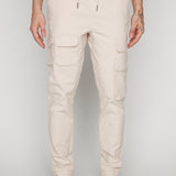 VAN - Pantalon de jogging Ripstop multi-poches cargo - Sable