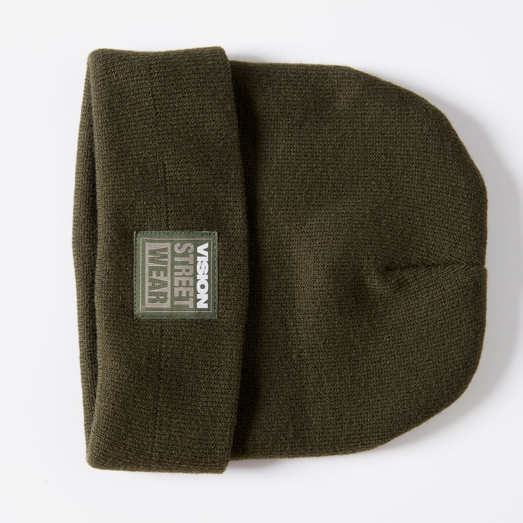 Tuque à revers avec écusson large à logo- Armée