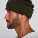Tuque à revers avec écusson large à logo- Armée