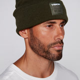 Tuque à revers avec écusson large à logo- Armée