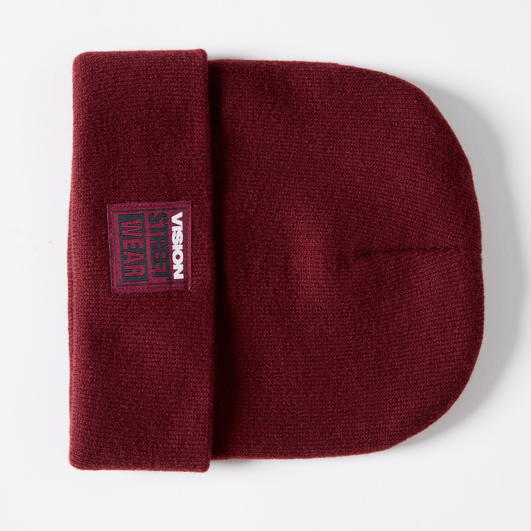 Tuque à revers avec écusson large à logo- Moutarde