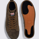 Souliers de Skate Tige Haute en Cuir Suédé - Olive foncé