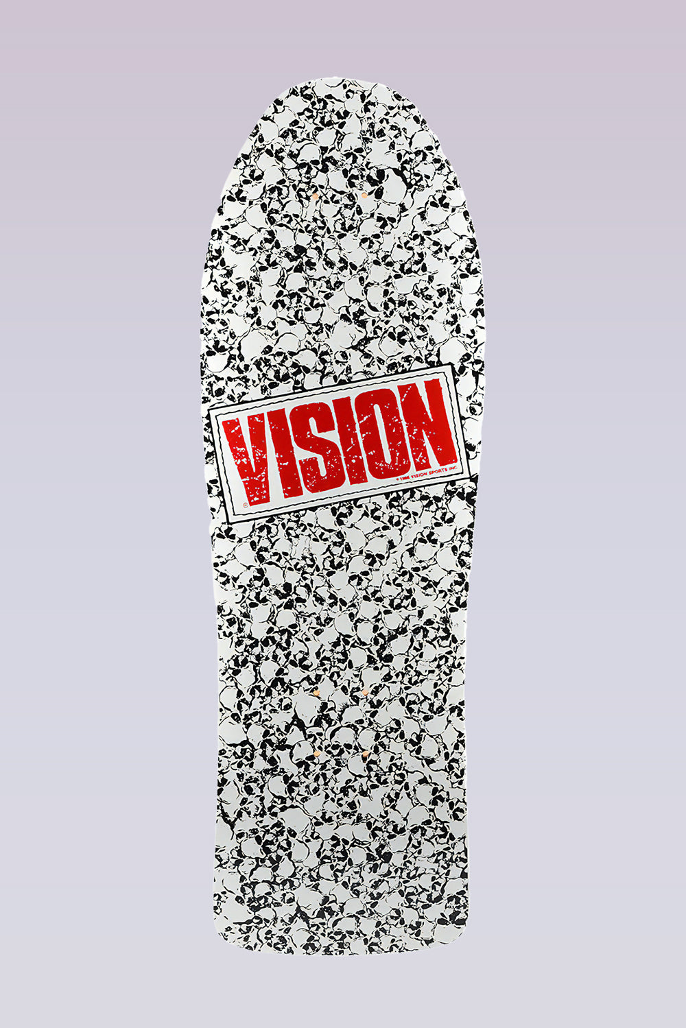 Punk Skull Deck - 10"x30" - White