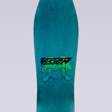 Joe Johnson Groovy Guru - Planche de skateboard 9,5" x 30,5" - Teinture Turquoise