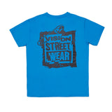 T-shirt avec logo d’épingle de sécurité- Bleu