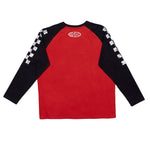 Vision Street Wear Checker Print Sleeve Logo T-Shirt Black/Red